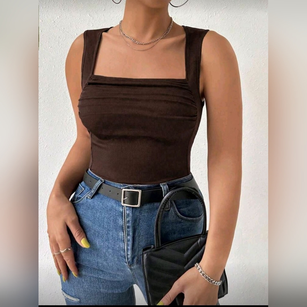 Plus Size Ruched Tank